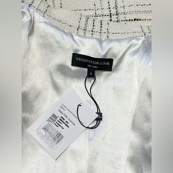 Generation Love June Tweed Checkered Minidress size S - Picture 13 of 14